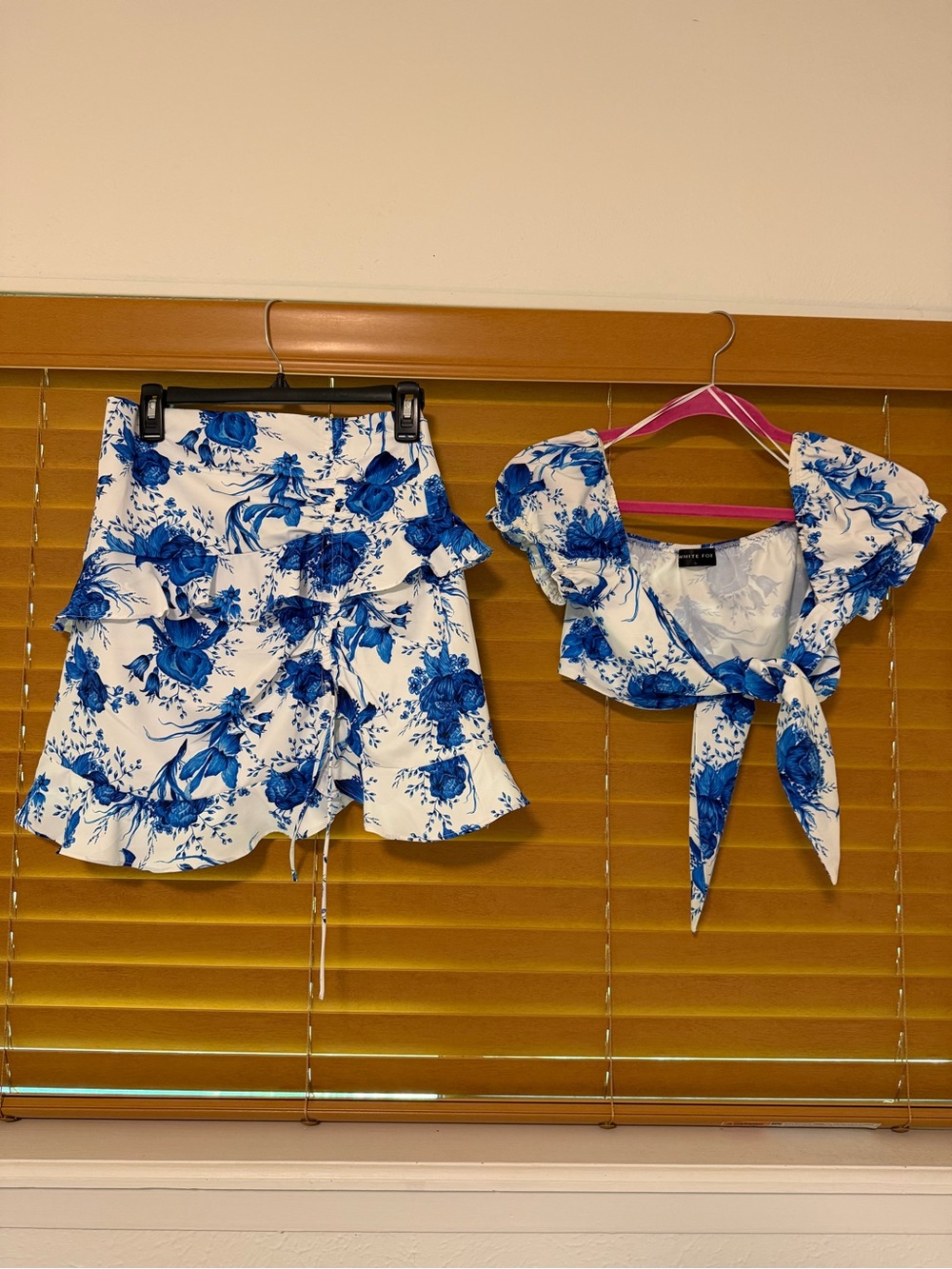 Whitefox Blue & White Floral Two-Piece Set - Picture 4 of 13